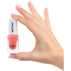 Notino Nail Care Opti Growth Base Coat vyživujúci lak na nechty na rast nechtov 10 ml