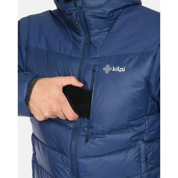 KILPI GUUS Pánska páperová bunda, tmavo modrá, veľkosť