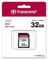 Karta TRANSCEND SDHC 32GB 300S, UHS-I U1 (R:100/W:25 MB/s)