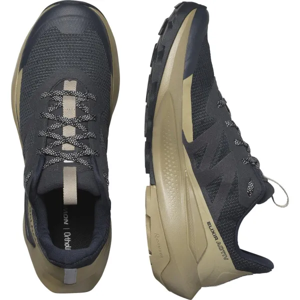 Turistické topánky Salomon Elixir Activ - carbon/green/gray