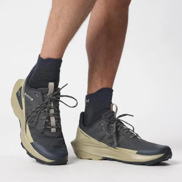 Turistické topánky Salomon Elixir Activ - carbon/green/gray