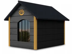 JAKS Búda pre psa so závesom Veľkosť: XL, Varianty: šedá, biele rohy