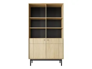 Piaski Knižnica Japandi 104 cm dub Linea