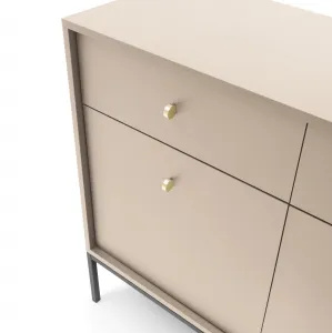 Piaski Komoda Mono II 154 cm béžová/čierna