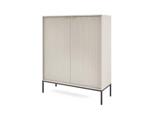 Piaski Komoda Nova 104 cm kašmír/čierna