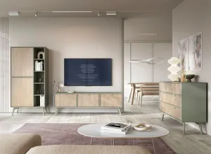 Piaski Regál Les II 80 cm eukalyptus/ béžový