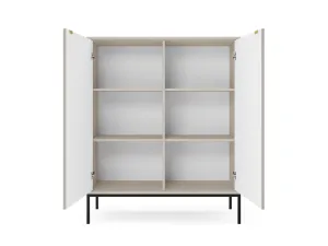 Piaski Komoda Nova 104 cm kašmír/čierna