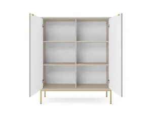 Piaski Komoda Nova 104 cm kašmír/zlatá