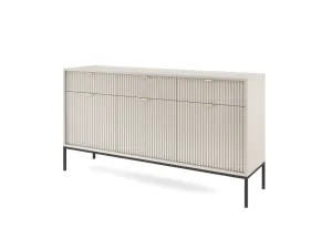 Piaski Komoda Nova 154 cm kašmír/čierna