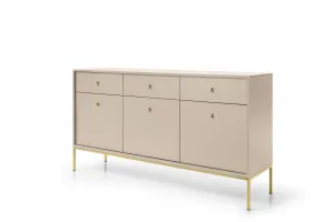 Piaski Komoda Mono II 154 cm béžová/zlatá