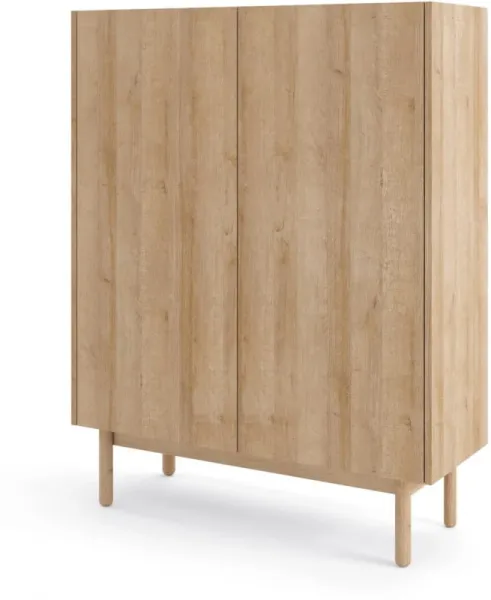 Piaski Komoda Boho La 97 cm dub riviéra/biely mramor