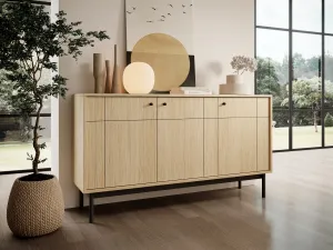 Piaski Komoda Japandi 154 cm dubová línia