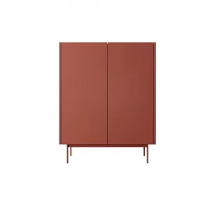 Piaski Komoda Color KD97 červená/dub linea