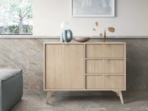 Piaski Komoda Les II 106 cm béžová