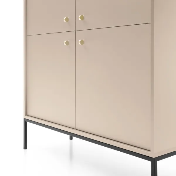 Piaski Komoda Mono II 104 cm béžová/čierna