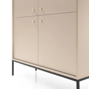 Piaski Komoda Mono II 104 cm béžová/čierna