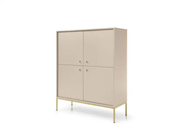 Piaski Komoda Mono II 104 cm béžová/zlatá