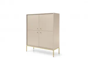 Piaski Komoda Mono II 104 cm béžová/zlatá