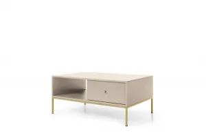 Piaski Konferenčný stolík Mono II 104 cm béžová/zlatá