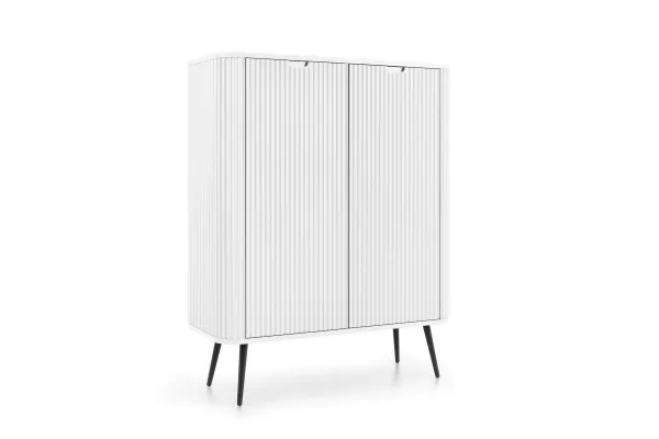 Piaski Komoda Zova 103 cm biela/čierna
