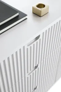 Piaski Komoda Zova 103 cm biela/čierna