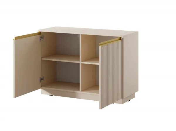 Piaski Komoda Royal II 104 cm béžová/zlatá