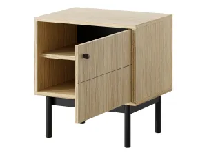 Piaski Nočný stolík Japandi 54 cm dub linea