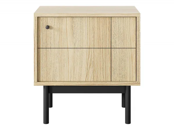 Piaski Nočný stolík Japandi 54 cm dub linea