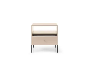 Piaski Nočný stolík Mono II 54 cm béžový/čierny