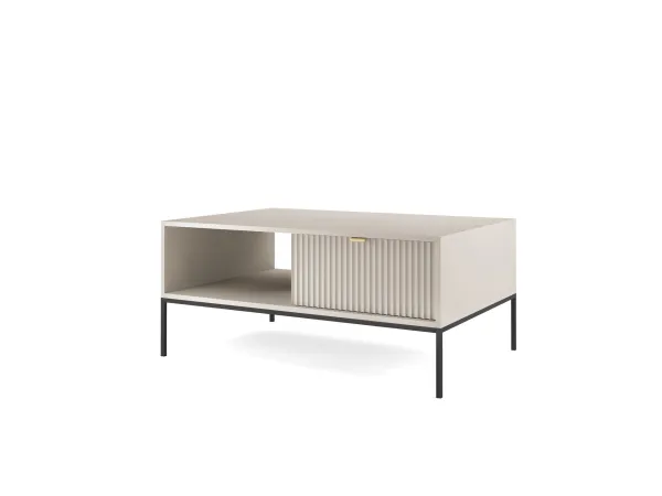Piaski Konferenčný stolík Nova 104 cm kašmír/čierny