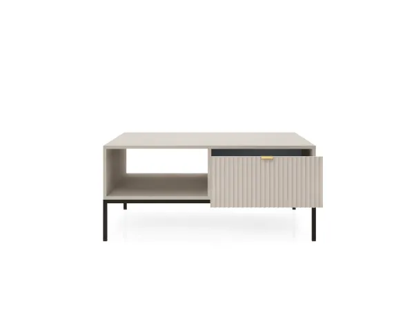 Piaski Konferenčný stolík Nova 104 cm kašmír/čierny