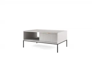 Piaski Konferenčný stolík Nova 104 cm sivý/čierny