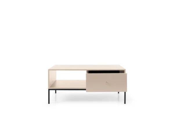Piaski Konferenčný stolík Mono II 104 cm béžový/čierny