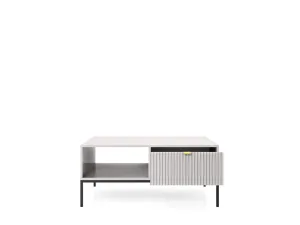 Piaski Konferenčný stolík Nova 104 cm sivý/čierny