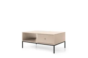 Piaski Konferenčný stolík Mono II 104 cm béžový/čierny