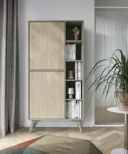 Piaski Regál Les II 80 cm eukalyptus/ béžový