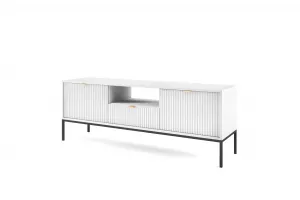 Piaski Televízny stolík Nova 154 cm biely/čierny