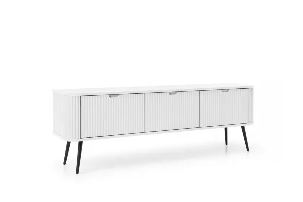Piaski Televízny stolík Zova 168 cm biely/čierny