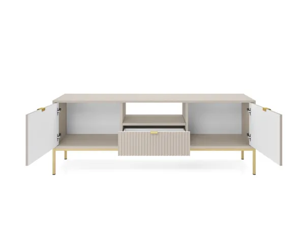 Piaski Televízny stolík Nova 154 cm kašmír/zlatý