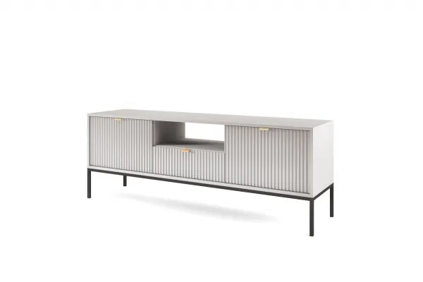 Piaski Televízny stolík Nova 154 cm sivý/čierny