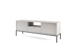 Piaski Televízny stolík Nova 154 cm sivý/čierny