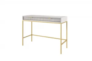 Piaski Toaletný stolík Nova 104 cm sivý/zlatý