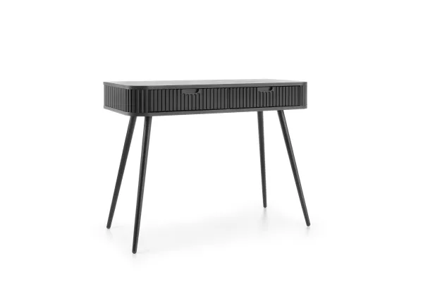 Piaski Toaletný stolík Zova 103 cm čierny/čierny rám