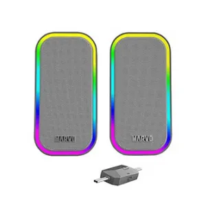Marvo reproduktory HAVOC 20GY, 6W, šedé, podsvícené