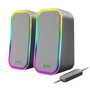 Marvo reproduktory HAVOC 20GY, 6W, šedé, podsvícené