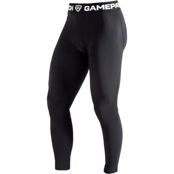GAMEPATCH COMPRESSION PANTS Kompresné unisex legíny, čierna, veľkosť