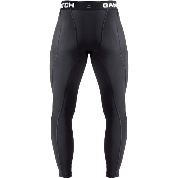GAMEPATCH COMPRESSION PANTS Kompresné unisex legíny, čierna, veľkosť