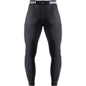GAMEPATCH COMPRESSION PANTS Kompresné unisex legíny, čierna, veľkosť