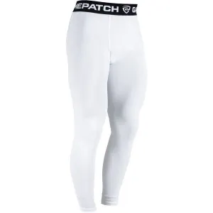 GAMEPATCH COMPRESSION PANTS Kompresné unisex legíny, biela, veľkosť