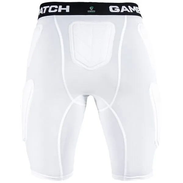 GAMEPATCH PADDED SHORTS PRO+ Kompresné unisex šortky, biela, veľkosť